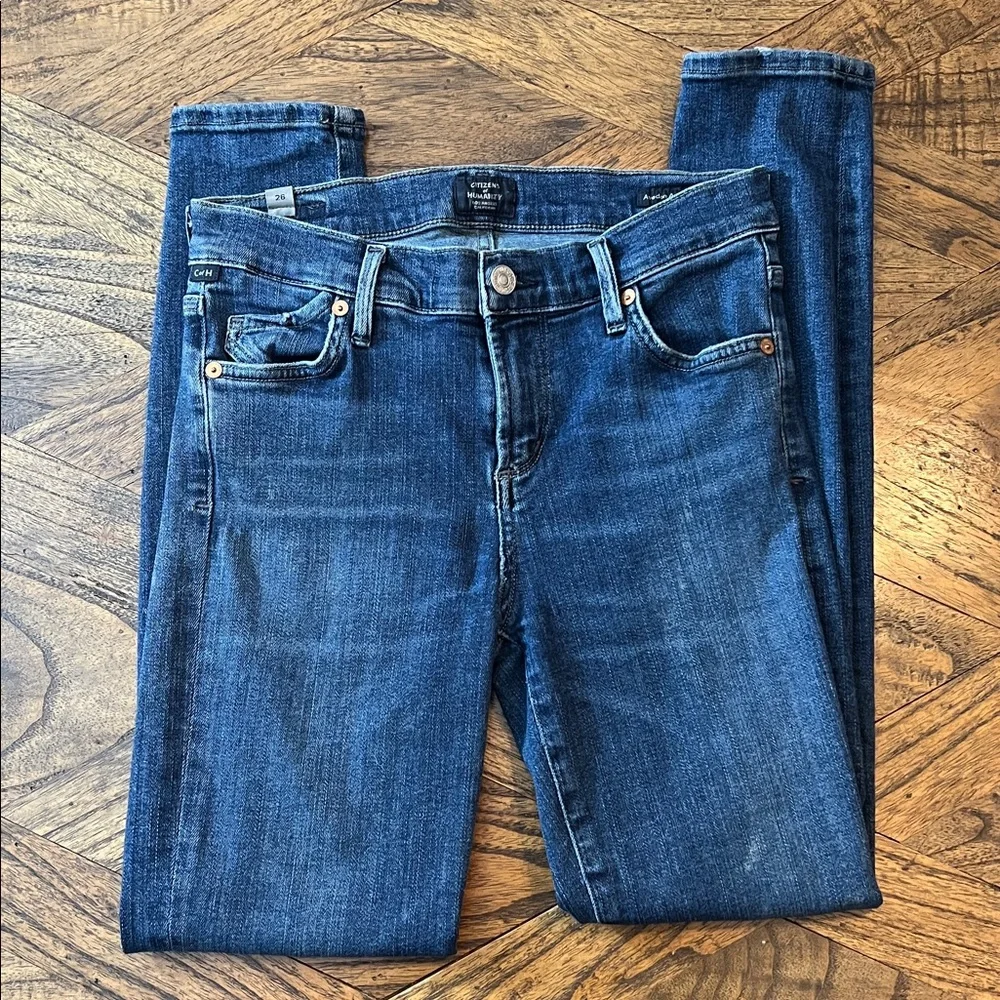 Citizens of Humanity Ultra Skinny Avedon Ankle Blue Jeans, Stretch, Size 26 - Picture 2 of 6